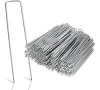 TolleTour Ancres de terre acier galvanisé 15cm x 2.5cm Ø 2,8mm non tissé anti-mauvaises herbes jardin non tissé tente piquets Ancres de sol clôture jardin piquets de tente (set de 150)
