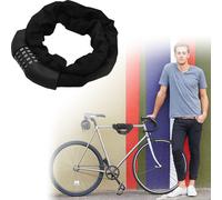 TolleTour Antivol pour vélo Antivol blindé Chaînes en acier Moto Antivol à combinaison 120cm