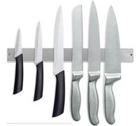 TolleTour Barre à couteaux magnétique Porte-couteaux Bloc à couteaux de cuisine Barre magnétique Porte-outils de cuisine avec ruban adhésif Magnétique pour montage mural 40cm 3x