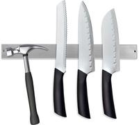 TolleTour Barre à couteaux magnétique Porte-couteaux Bloc de couteaux de cuisine Barre porte-outils magnétique Cuisines Barre à couteaux inox 40cm 1x