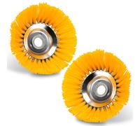 TolleTour Brosse à mauvaises herbes 2 pièces nylon 25,4x200mm 8 pouces Embout débroussailleuse Pour débroussailleuse Stihl