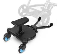 TolleTour Buggy board Upgrade Universal Kiddy Marchepied Poussette Accessoires avec siège Bleu