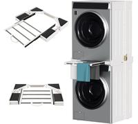 TolleTour cadre de connexion Cadre de montage intermédiaire avec porte-serviettes Corde à linge extensible Métal Universel