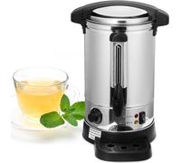 TolleTour Chaudière à vin chaud 1500 W, distributeur de boissons chaudes, 8 L, avec bac de récupération, robinet de vidange, thermostat et protection contre la surchauffe, réglage de la température de
