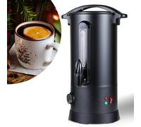 TolleTour Chaudière à vin chaud 1800 W, distributeur de boissons chaudes, 10L, avec bac de récupération, robinet de sortie, thermostat et protection contre la surchauffe, réglage de la température de 