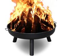 TolleTour Coupe de feu Corbeilles et bacs à feu Confortable feu 80 cm Corbeille de feu Feu de camp extérieur Terrasse Pieds
