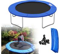 TolleTour Couverture de rebord de trampoline 28cm de large 100% résistant aux UV Résistant à la déchirure Résistant aux intempéries Universel Couverture de ressort Protection de rebord, Bleu,Taille:Ø 