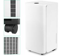 TolleTour Déshumidificateur 16L/jour mode sommeil,Réservoir amovible 2L Minuterie de 24 heures contre la saleté Humidité & Moisissures pour chambre à coucher Salle de bain Cave Armoire Bureau Garage