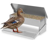 TolleTour Distributeur automatique de nourriture pour poules 5kg Distributeur automatique de nourriture pour poules Acier galvanisé Distributeur automatique de nourriture pour poules Résistant aux int