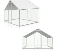 TolleTour Enclos 3x2x2m - Poulailler en métal 6 m² avec porte & verrou
