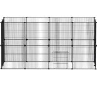 TolleTour Enclos Parcs extérieurs Enclos extérieur DIY pour lapins Parc pour chiots 24 pièces 35x35cm