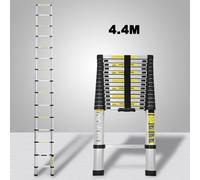 TolleTour Escabeau télescopique Alu 4.4m Escabeau multi-usage Alu Escabeau d'appui Escabeau multifonctionnel Escabeau à coulisse