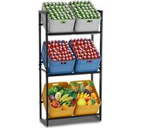 TolleTour Étagère pour caisses de boissons 71x30x140cm Étagères de cuisine Support pour caisses de boissons pour le salon Cuisine