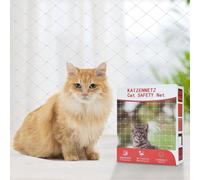 TolleTour Filet pour chats Filet de balcon Filet de protection transparent pour chats Filet de protection pour fenêtres Grille de protection pour fenêtres basculantes 3x8m