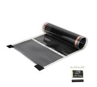 TolleTour Film chauffant Chauffage au sol Chauffage électrique infrarouge, 220W/m2, convient pour 10m2, kit de film chauffant, 2x0.5m par pièce