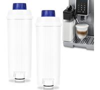 TolleTour Filtre à eau pour machines à café DeLonghi,Set de 2, Cartouche de charbon actif Filtre à eau compatible avec les machines à café ECAM, ESAM, ETAM.