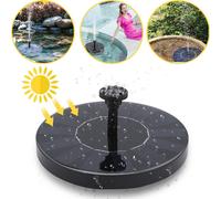 TolleTour Fontaine solaire Pompe solaire de bassin Pompes de jardin Pompe solaire avec panneau solaire monocristallin 1.5W Décoration flottante pour jardin Petit étang Bassin pour oiseaux Réservoir po