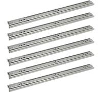 TolleTour Glissières de tiroir Coulisse de tiroir Glissière à galets Glissière de tiroir Glissière à billes Fermeture automatique Extension totale Longueur 650mm 3paires