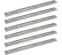 TolleTour Glissières de tiroir Coulisse de tiroir Soft Close Coulisse télescopique à sortie totale Coulisses pour tiroirs Système de glissières Glissières coulissantes Coulisse de tiroir 35kg Longueur