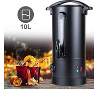 TolleTour Glühweinkocher 10Liter 1500W avec robinet, thermostat & protection contre la surchauffe, 30-110°C, inox électrique distributeur de boissons chaudes Glühweinkessel distributeur d'eau chaude G
