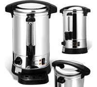 TolleTour Glühweinkocher 1500 W, distributeur de boissons chaudes, autocuiseur, 8 L, avec bac de récupération, robinet de vidange, thermostat et protection contre la surchauffe, réglage de la températ
