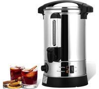TolleTour Glühweinkocher 8 litres 1500W avec robinet, thermostat & protection contre la surchauffe, 30-110°C, inox électrique distributeur de boissons chaudes Glühweinkessel distributeur d'eau chaude