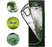 TolleTour Grow Tente pour plantes Tente de culture Serre Box Jardin Culture Légumes Herbes Armoire de culture Intérieur 60x60x180 cm