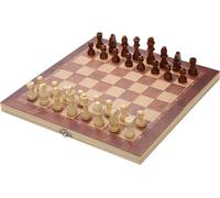 TolleTour Jeu d'échecs manuel pliable Jeu table d'échecs en bois 3 in1 29*29CM