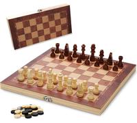 TolleTour Jeu d'échecs pliable,Échiquier,29 x 29 cm,Jeu d'échecs pour les voyages et les excursions