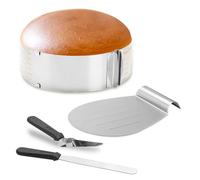 TolleTour Kit à gâteaux Pelle à gâteau Aide à la découpe Kit d'accessoires pour gâteaux Pelle à gâteau 4pcs 23-30cm