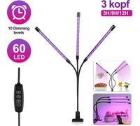 TolleTour Lampe pour plantes Lampe pour plantes LED Grow Light 30 W - minuterie automatique 3-6-12 heures