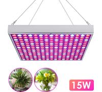 TolleTour Lampe pour plantes LED plein spectre 15W 225LEDs Lampe pour plantes Lampe de croissance Grow Light pour plantes d'intérieur, hydroponique, culture intérieure Veg Flower, légumes et fleurs