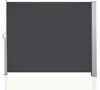TolleTour Marquise latérale Marquises homologuées Marquise en aluminium Jardin Gris Protection solaire Store latéral Protection contre le vent 160x300cm