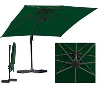 TolleTour Parasol Parapluie Ø3m pivotant,inclinable,rotation 360°,parasol de marché,vert