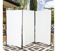 TolleTour Paravent Paravants & Séparateurs de pièce Mur espagnol Chambre Séparation Outdoor Séparateur de pièce 3 fois Beige