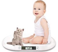 TolleTour Pèse-bébé plat numérique Pèse-bébé d'allaitement Pèse-animal, pour nouveau-né jusqu'à 20kg avec écran LCD, fonction tare, arrêt automatique, blanc (56cm x 35cm x 4.5cm) ?