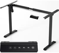 TolleTour Piètement pour bureau Réglable en hauteur 70-115cm noir Piètement électrique de table avec 4 commandes de mémoire