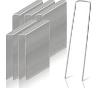 TolleTour Piquets Piquets de tente 15x2.5cm Ancres de terre 250 pièces Ancres de sol Clou de tente Toison de désherbage Clou de terre galvanisé à chaud