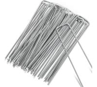 TolleTour Piquets Piquets de tente 15x2.5cm Ancres de terre 50 pièces Ancres de sol Clou de tente Toison de désherbage Clou de terre galvanisé à chaud