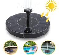 TolleTour Pompe solaire Pompes solaires 1.5W Outdoor Solar Fountain, Birdbath Solar Water Fountain avec 6 styles d'eau , autoportante flottante pour Birdbath, jardin, terrasse