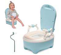 TolleTour Pot Enfants Pot Bébé WC, siège de toilettes pour enfants Poussette de toilette avec poignées et antidérapant, pour enfants à partir de 1 an bleu