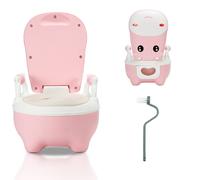 TolleTour Pot pour enfants - garçon / fille à partir de 0-6 ans, aussi pour l'apprentissage du pot et sans couches, Motif : vache- rose