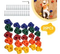 TolleTour Prises d'escalade enfants Set multicolore Pierres à grimper, pour mur d'escalade, pierres à grimper, tour de jeu, structure d'escalade, maison dans l'arbre, lit surélevé, prises d'escalade e