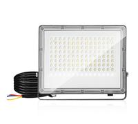 TolleTour Projecteur à LED 100W Projecteur à LED IP65 étanche Projecteur extérieur Lampe de sécurité extérieure pour jardin Garage 6000K