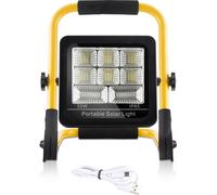 TolleTour Projecteur de chantier LED 50W Projecteur de travail LED avec support et câble d'alimentation étanche IP65 pour garage, jardin, chantier