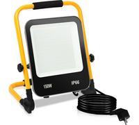 TolleTour Projecteur trépied 150W LED Projecteur Blanc froid Jaune Trépied Projecteur de chantier Lampe de chantier Extérieur Intérieur Jardin Garage