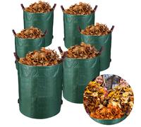 TolleTour Sac de jardin en polypropylène Sac de jardin XXL Sac à feuilles Compost Sac de jardin 272L 6X