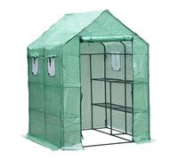 TolleTour Serre en film plastique pour tomates, avec film grillagé pour le jardin pour la culture, réutilisable,vert143x143x195 cm