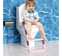 TolleTour Siège de toilettes pour tout-petits Pot de bébé Pot d'entraînement avec escalier pour garçons et filles Bébé rose