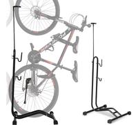 TolleTour Support de vélo au sol Support de vélo pour roue avant ou arrière Support de vélo 3 fonctions 20 à 27,5 pouces